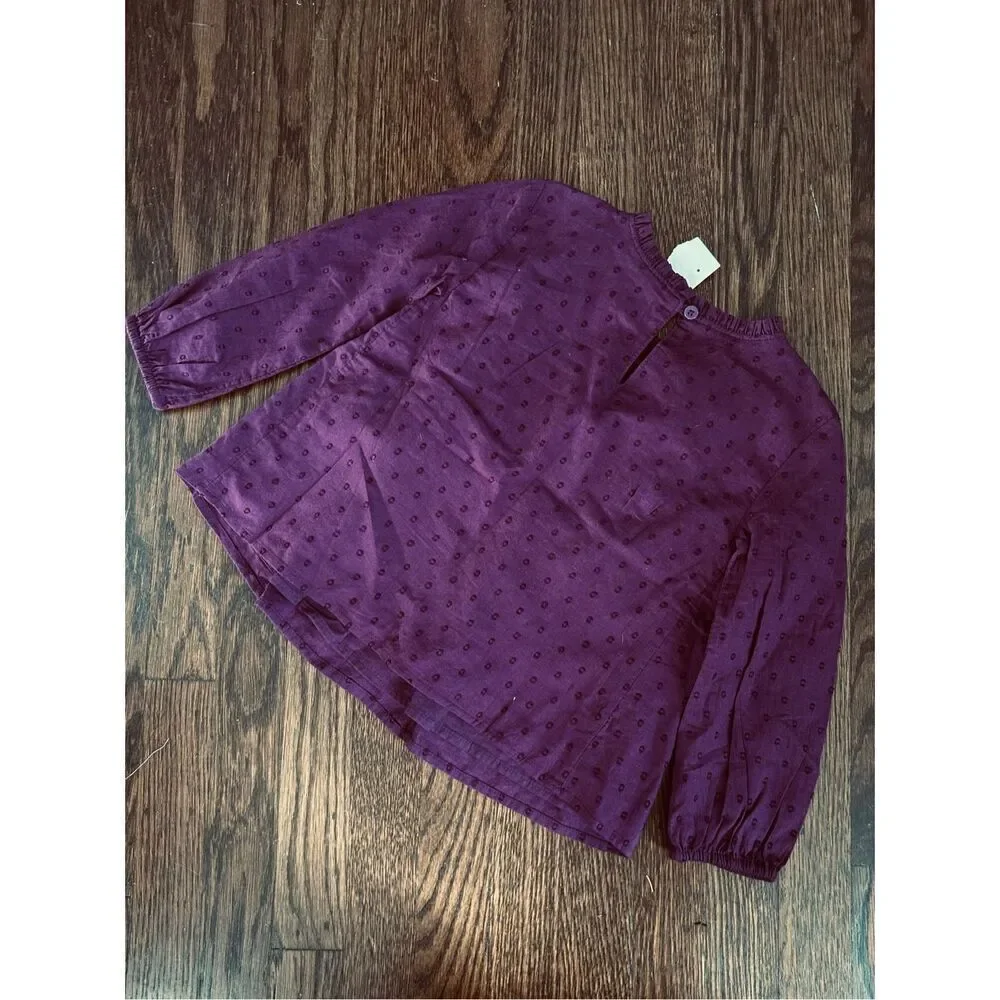 NEW Gap Kids Girls XS (4/5) Swiss Dot Top